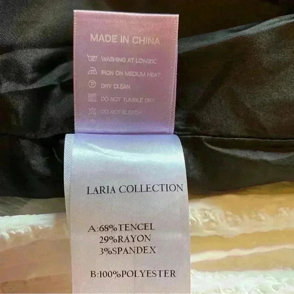 Laria Collection Women Dress Black-and-white Color Pockets Zip-Up Back Size 8 - Picture 11 of 15